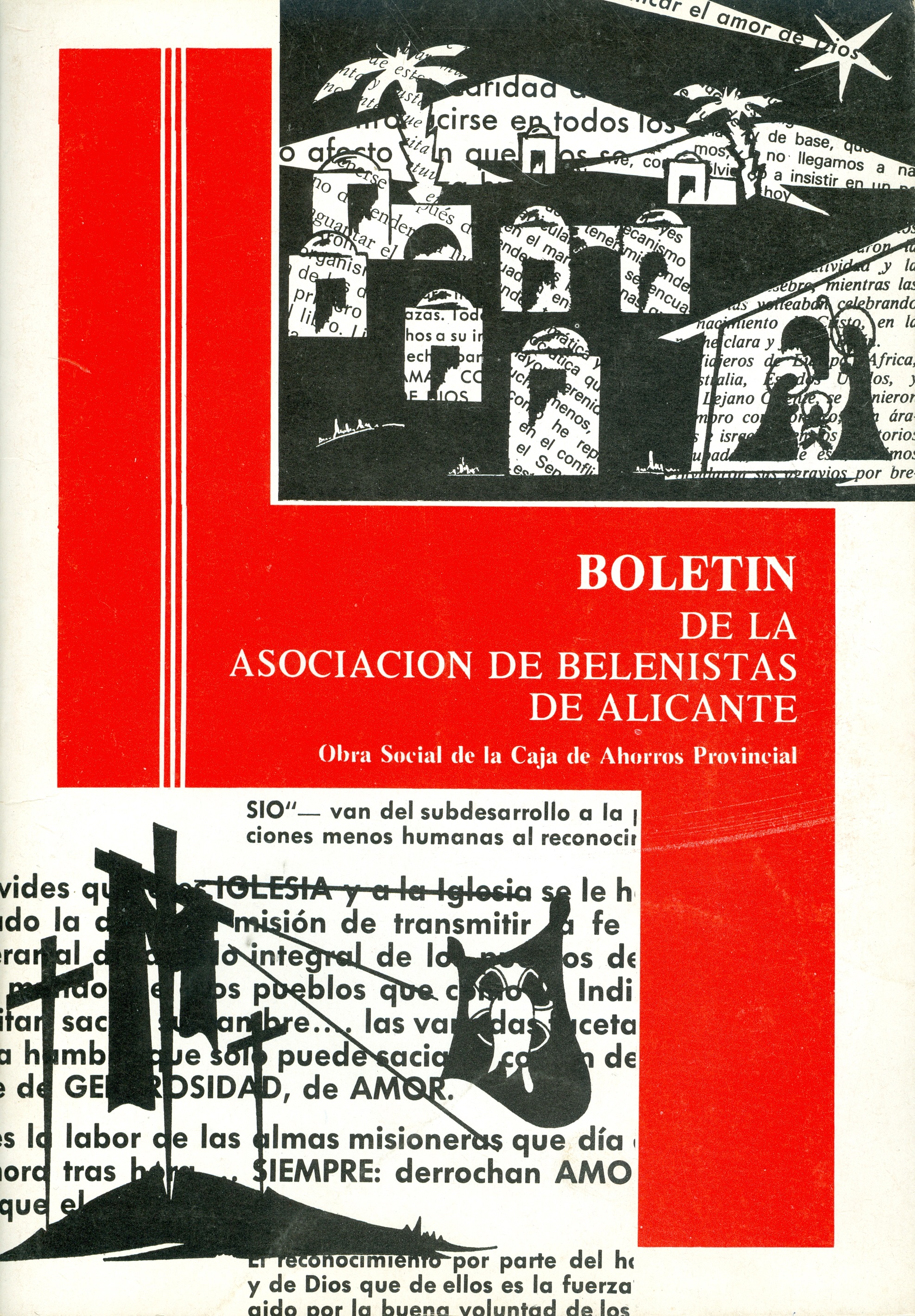 Portada del Boletín Nº 18 - 1976, de la Asociación de Belenistas de Alicante