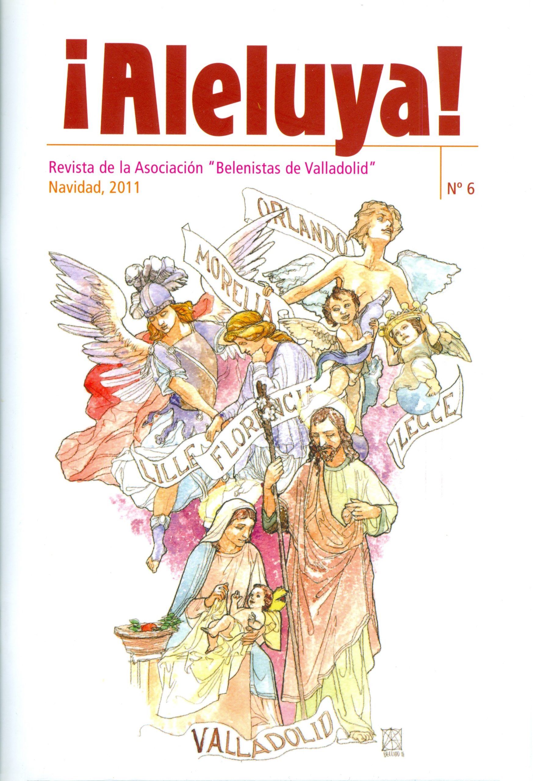 Portada de la revista ¡Aleluya! nº 6 - Asociación "Belenistas de Valladolid" (2011)