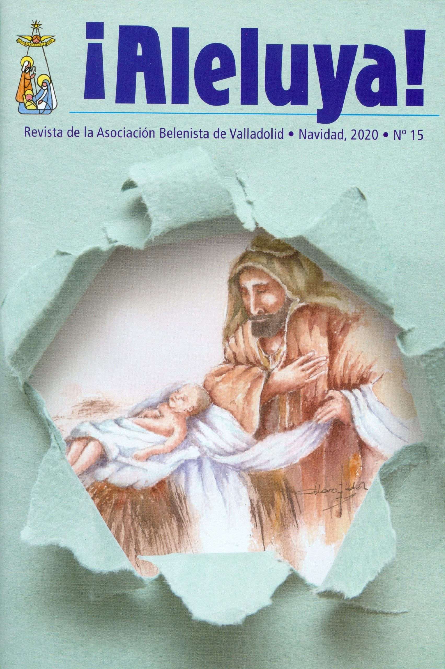 Portada de la revista ¡Aleluya! n.º 15 - Asociación Belenista de Valladolid (2020)