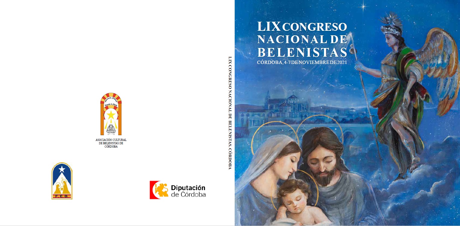 Cubiertas del "Libro del LIX Congreso Nacional Belenista" celebrado en Córdoba del 4 al 7 de noviembre de 2021, editado por la Asociación Cultural Belenista de Córdoba