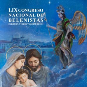 Portada del "Libro Oficial del LIX Congreso Nacional Belenista" celebrado en Córdoba del 4 al 7 de noviembre de 2021, editado por la Asociación Cultural Belenista de Córdoba