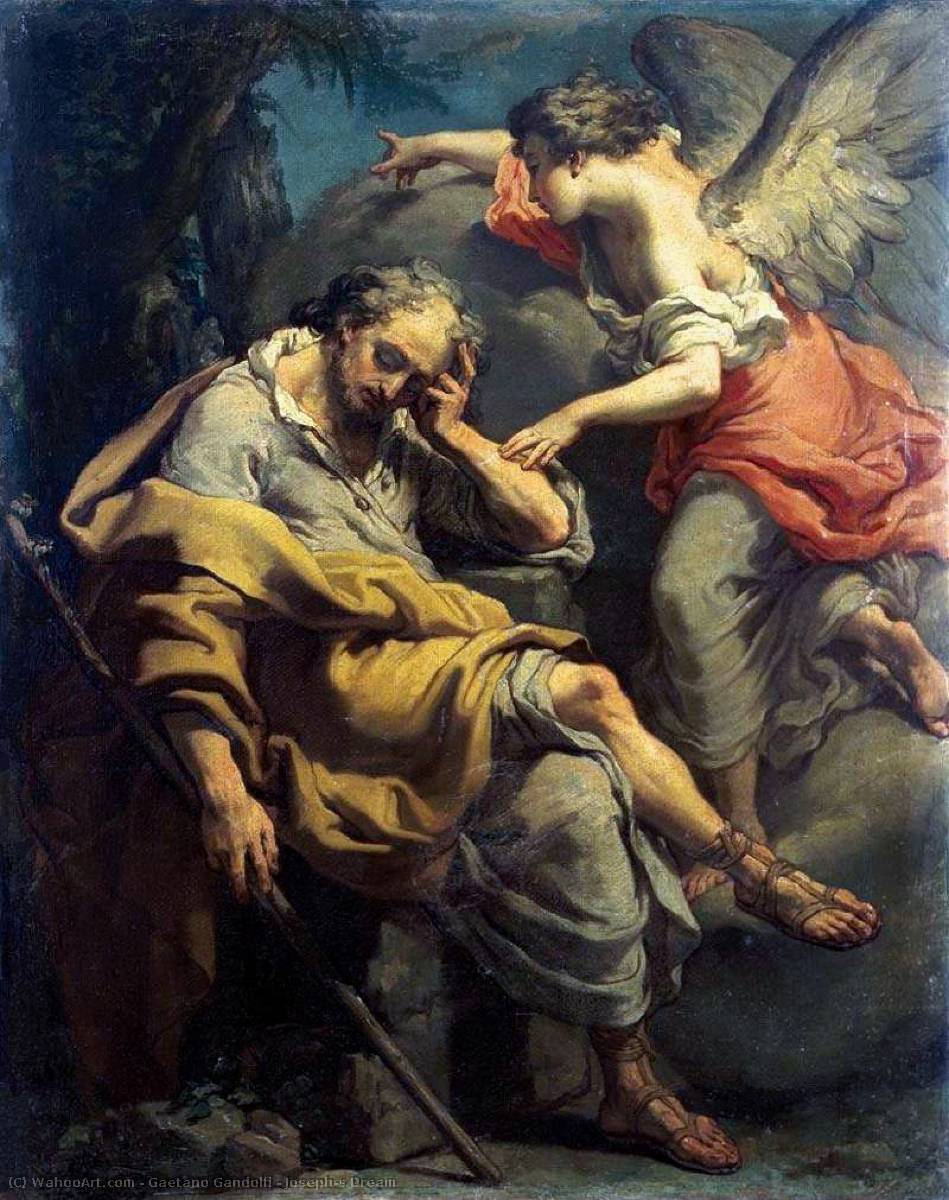 El sueño de san José, 1790. Gaetano Gandolfi. Colección privada