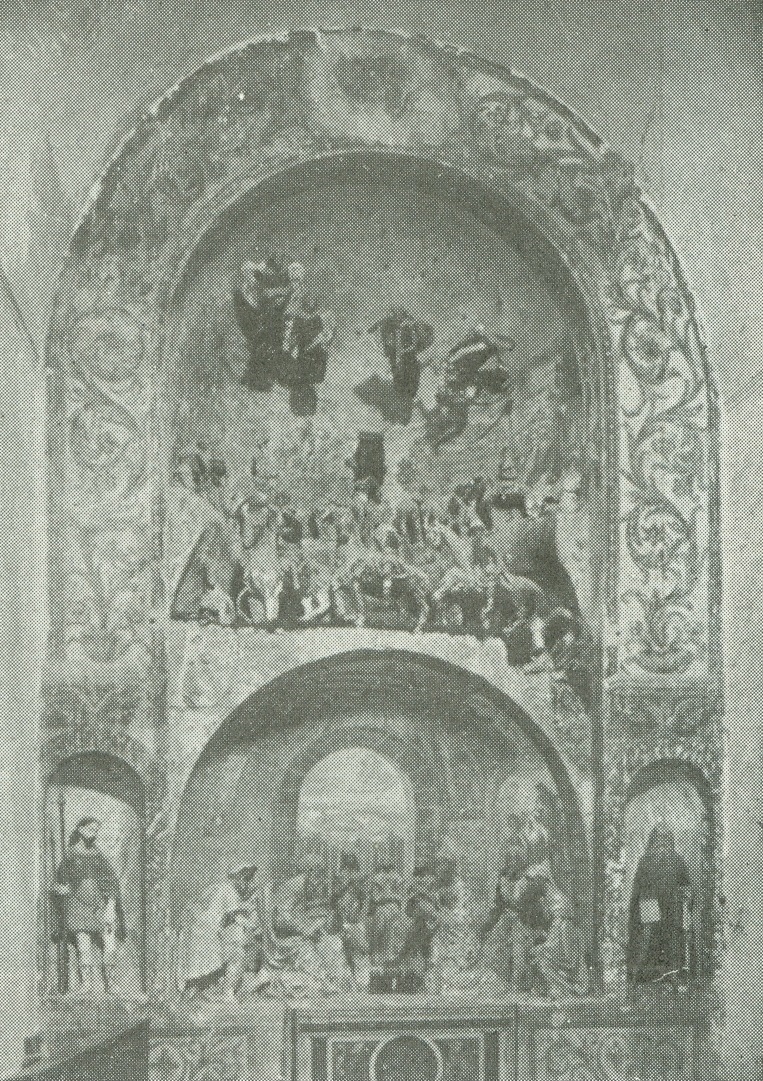 Calvi nell' Umbria. Iglesia de San Antonio. Pesebre de terracota, siglo XVI. Obra de figuristas de los Abruzos.