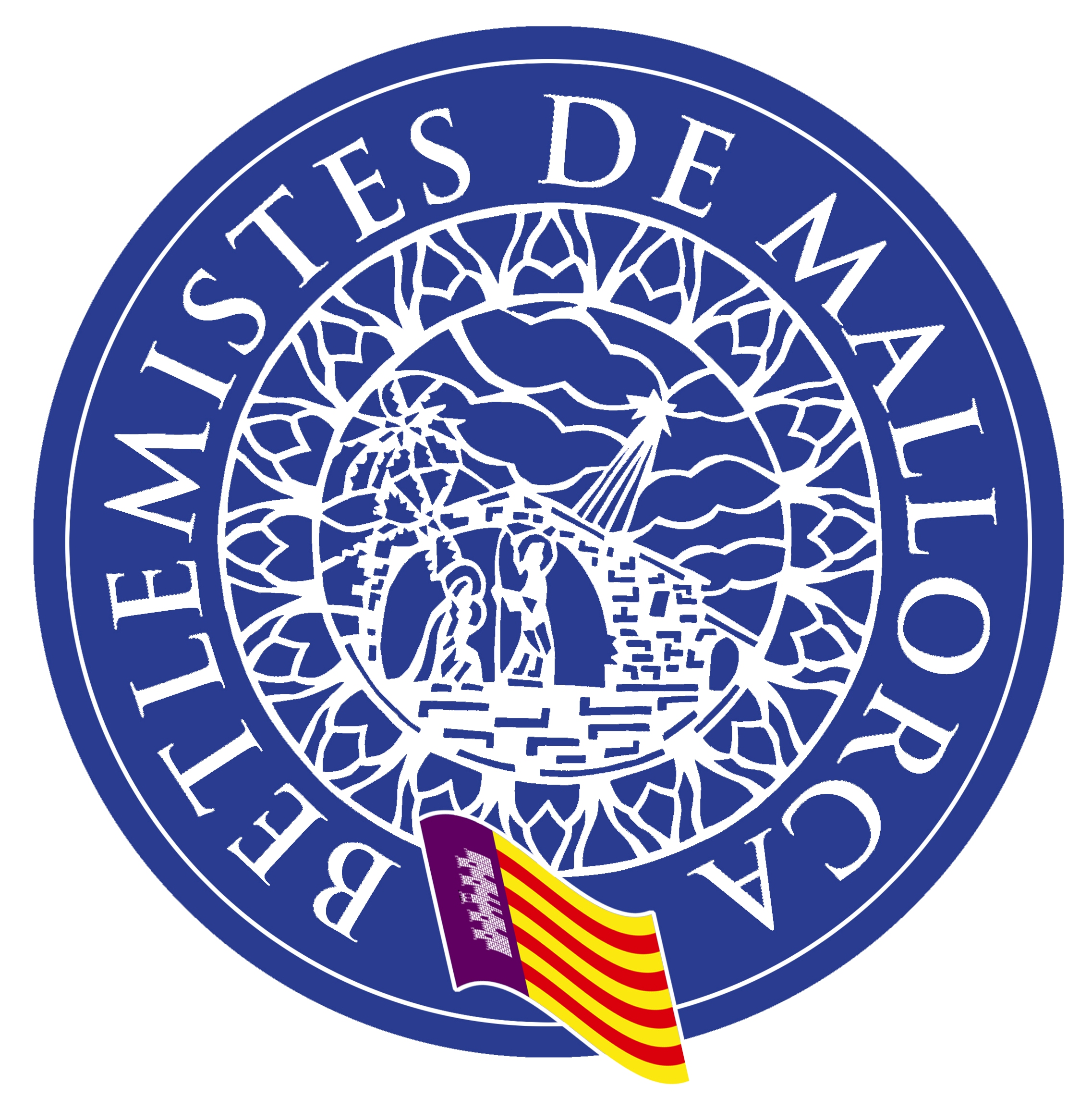 Isologo de la asociación Betlemistes de Mallorca, cuya denominación fue Associació de Betlemistes Francisco Roselló de Balears desde su fundación el 31/03/2001 hasta el 18/02/2011