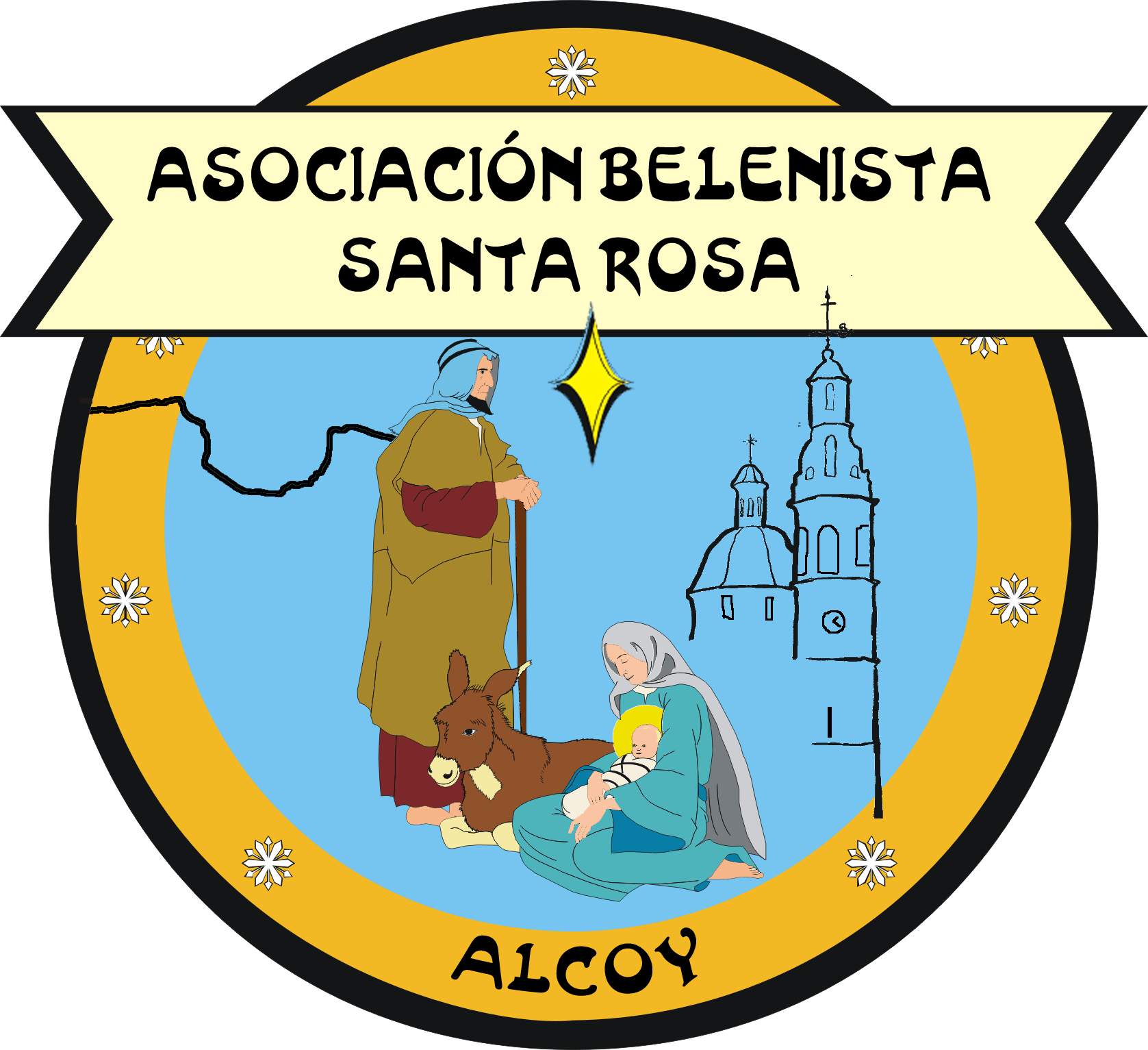 Logo Asociación Belenista Santa Rosa de Alcoy