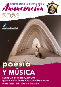 Cartel de la Fiesta de la Anunciación 2024 de la Asociación Belenista de Álava (español)