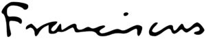 Firma del Papa Francisco (Jorge Mario Bergoglio)