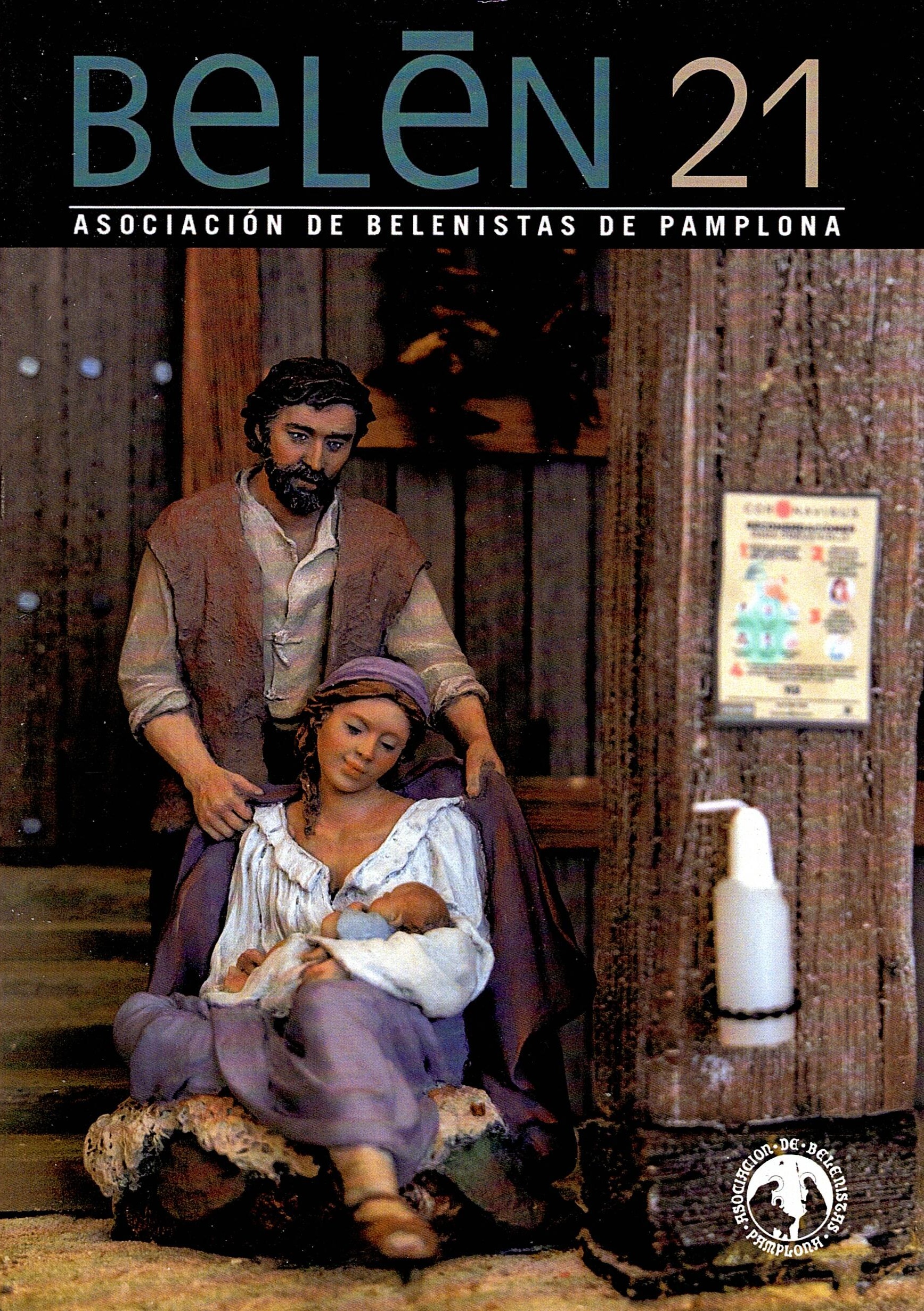 Portada de la revista Belén (año 2021) de la Asociación de Belenistas de Pamplona (12/2021)