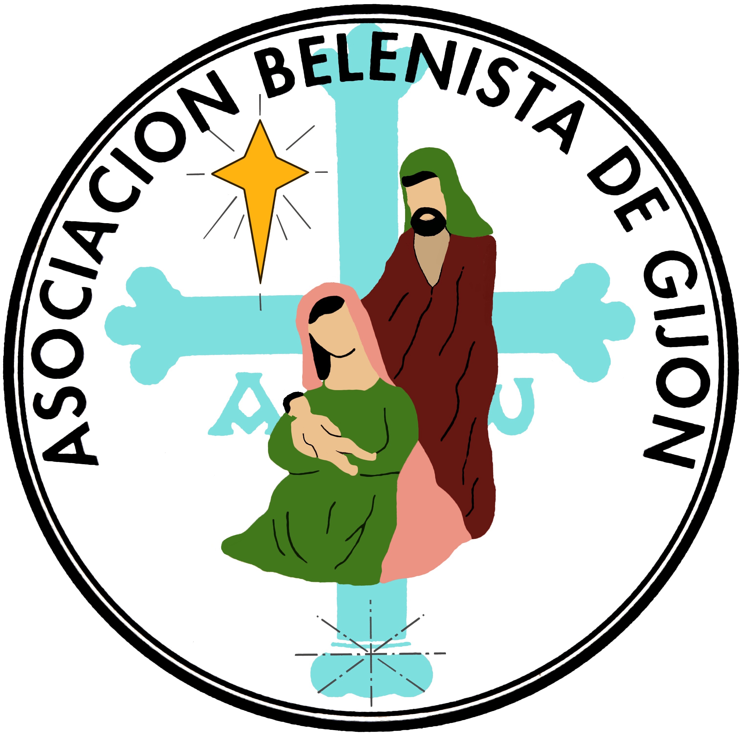 Isologo de la Asociación Belenista de Gijón