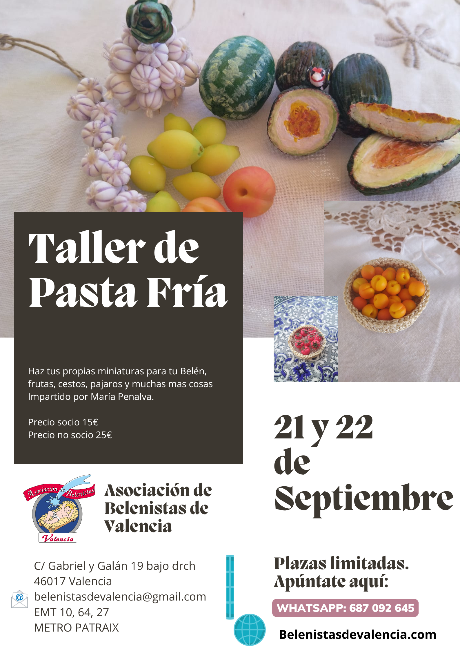 Curso 2024 «Taller de Pasta Fría», de la Asociación de Belenistas de Valencia