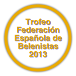 Imagen Cabecera - Trofeo FEB 2013 (la primera denominación del galardón fue «Distinción al Mérito Belenista FEB»)