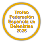 Imagen Cabecera - Trofeo FEB 2025 (la primera denominación del galardón fue «Distinción al Mérito Belenista FEB»)